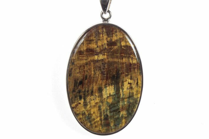 Blue Tiger's Eye Pendant (Necklace) - Sterling Silver #241311
